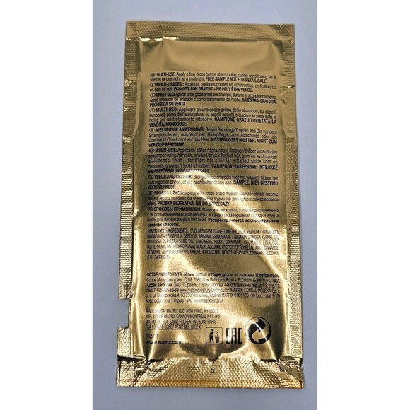 Matrix Biolage Exquisite Moringa Oil Blend Protective Treatment 8 Packs = 1.84oz - Picture 3 of 3